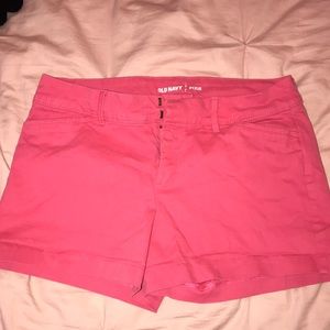 Old Navy Red/Salmon Shorts
